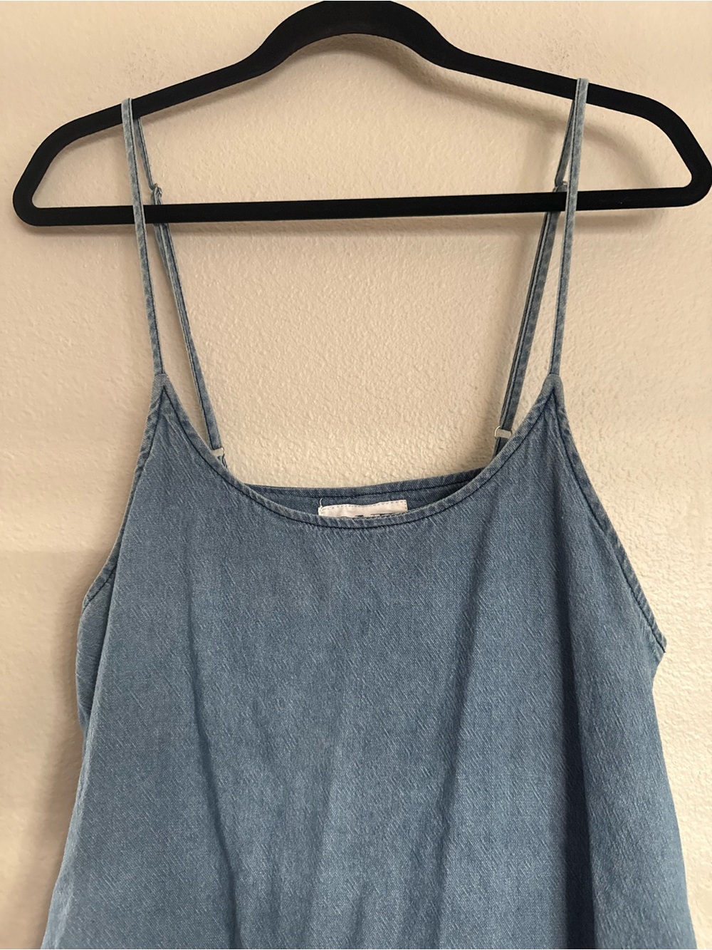 One Teaspoon Light Wash Ruffle-Hem Mini Slip Dress - Picture 5 of 8